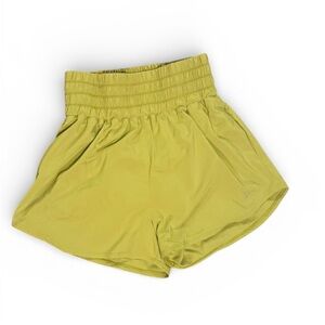 Nike Women's High Waist Lime Green Shorts